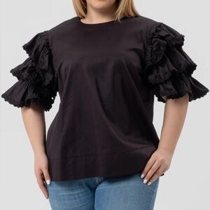 Harshman | Juliette Blouse in Black size 2x NWT